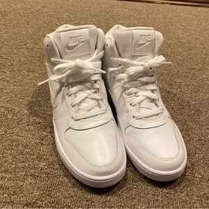 White Nike Air Force sneakers